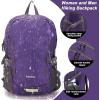 imageYZAOLL Ultra Lightweight Packable Backpack 20L Foldable Backpack Water Resistant Daypack for Women Men Travel Hiking BackpackLpurple