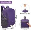 imageYZAOLL Ultra Lightweight Packable Backpack 20L Foldable Backpack Water Resistant Daypack for Women Men Travel Hiking BackpackLpurple