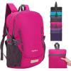 imageYZAOLL Ultra Lightweight Packable Backpack 20L Foldable Backpack Water Resistant Daypack for Women Men Travel Hiking BackpackRose