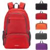 imageYZAOLL 30L Lightweight Packable Travel Hiking Backpack Daypack Foldable Backpack Water Resistant Daypack for Women MenLburgundy