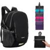 imageYZAOLL Ultra Lightweight Packable Backpack 20L Foldable Backpack Water Resistant Daypack for Women Men Travel Hiking BackpackBlack