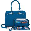 imagePurses for Women Handbag Wallet Tote Shoulder Hobo Bag Top Handle Satchel Purse Set 2pcs with 3 CompartmentsCqblue