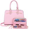 imagePurses for Women Handbag Wallet Tote Shoulder Hobo Bag Top Handle Satchel Purse Set 2pcs with 3 CompartmentsNenpink