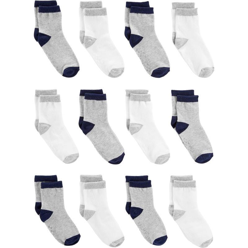 imageSimple Joys by Carters Unisex Toddlers Crew Socks 12 Pairs GreyWhite 23TSimple Joys by Carters Unisex Toddlers Crew Socks 12 Pairs GreyWhite 23T