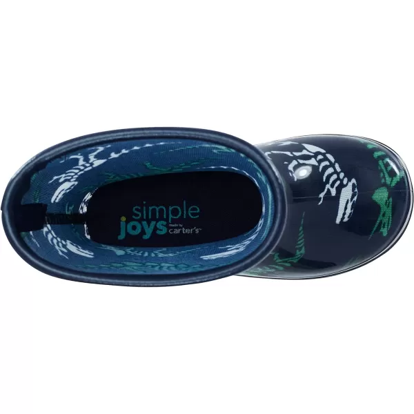 imageSimple Joys by Carters Babies and Toddlers Rain BootsNavy Dinosaur