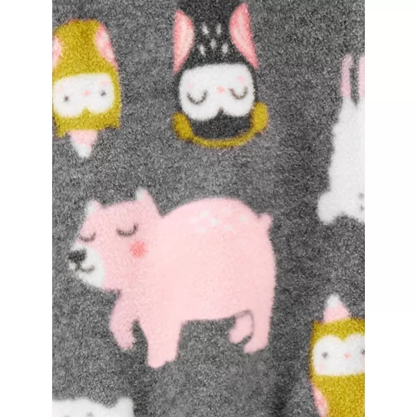 imageSimple Joys by Carters Baby Girls Fleece Footed Sleep and Play Pack of 2 Charcoal Forest AnimalsLight Pink Dots 03 MonthsSimple Joys by Carters Baby Girls Fleece Footed Sleep and Play Pack of 2 Charcoal Forest AnimalsLight Pink Dots 03 Months