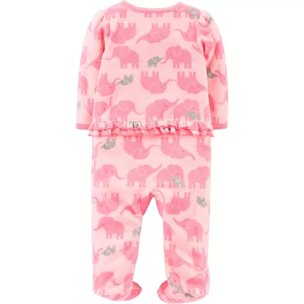 imageSimple Joys by Carters Baby Girls Fleece Footed Sleep and Play Pack of 2 Pink ElephantsTeal Blue Monkey 03 MonthsSimple Joys by Carters Baby Girls Fleece Footed Sleep and Play Pack of 2 Pink ElephantsTeal Blue Monkey 03 Months