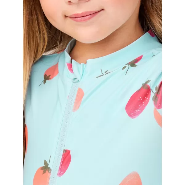 imageSimple Joys by Carters Baby Girls One Piece Rashguard Blue Strawberry 12 MonthsSimple Joys by Carters Baby Girls One Piece Rashguard Blue Strawberry 12 Months