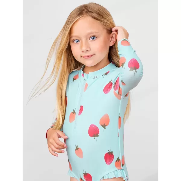 imageSimple Joys by Carters Baby Girls One Piece Rashguard Blue Strawberry 12 MonthsSimple Joys by Carters Baby Girls One Piece Rashguard Blue Strawberry 12 Months