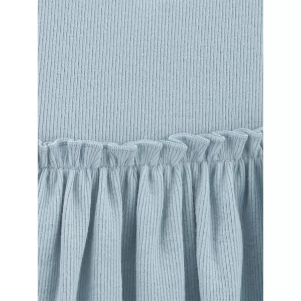 imageSimple Joys by Carters Baby Girls ShortSleeve and Sleeveless Dress Sets Pack of 2Dusty BlueWhite Lemon