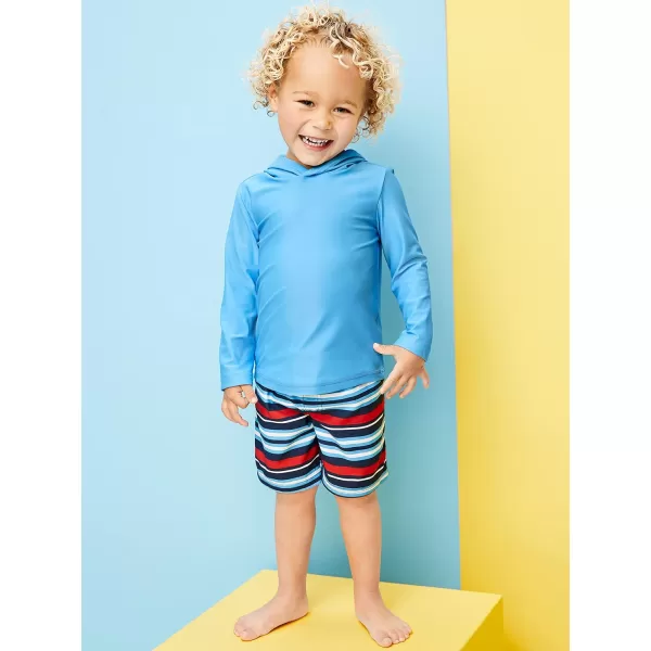 imageSimple Joys by Carters Boys 2Pack Assorted Rashguard SetsNavyShark