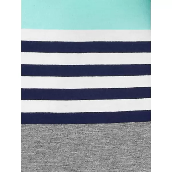 imageSimple Joys by Carters Boys 3Pack Short Sleeve PoloGreyMint GreenNavy Stripe