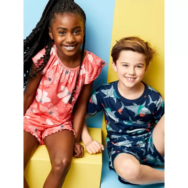 imageSimple Joys by Carters Boys LooseFit Polyester Pajama Set Pack of 2 SharkTransformers 4Simple Joys by Carters Boys LooseFit Polyester Pajama Set Pack of 2 SharkTransformers 4