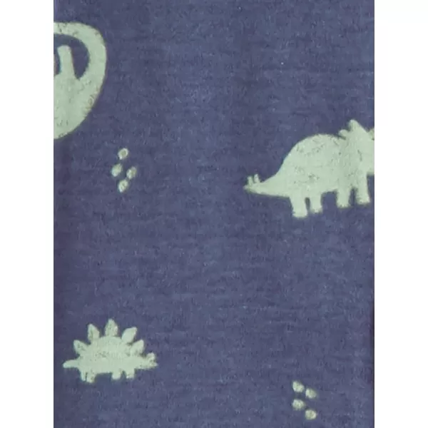 imageSimple Joys by Carters Boys SnugFit Footless Cotton Pajamas Pack of 3Grey HeatherOlive DinosaurStripe
