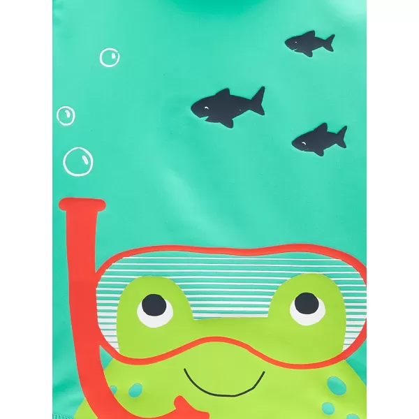 imageSimple Joys by Carters Boys Swimsuit Trunk and Rashguard SetFrogs