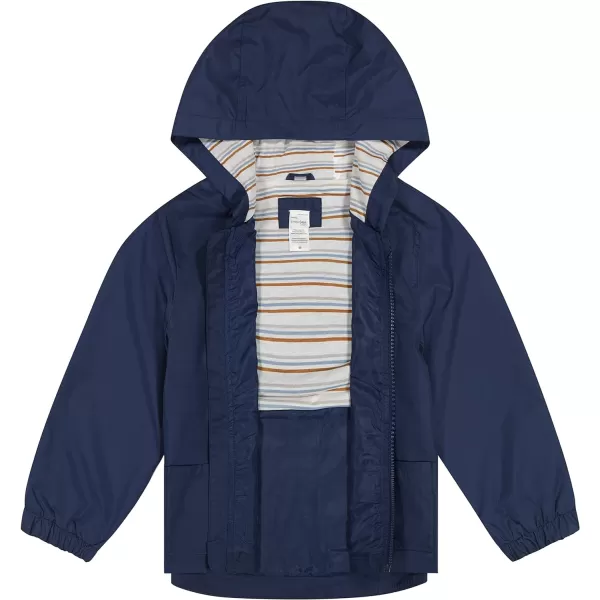 imageSimple Joys by Carters Boys WaterResistant Rain Jacket with HoodNavy