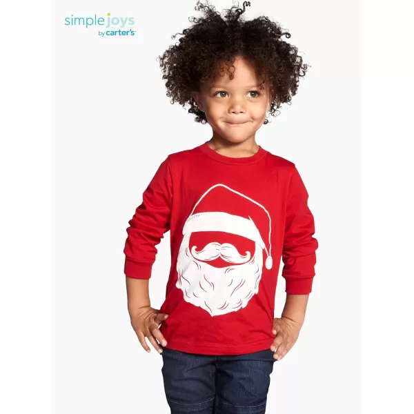 imageSimple Joys by Carters Toddler Boys Christmas LongSleeve Tees Pack of 2 RedGrey 2TSimple Joys by Carters Toddler Boys Christmas LongSleeve Tees Pack of 2 RedGrey 2T