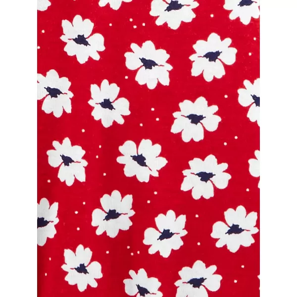 imageSimple Joys by Carters Toddler Girls ShortSleeve Shirts MultipacksNavy FireworksRed Flowers