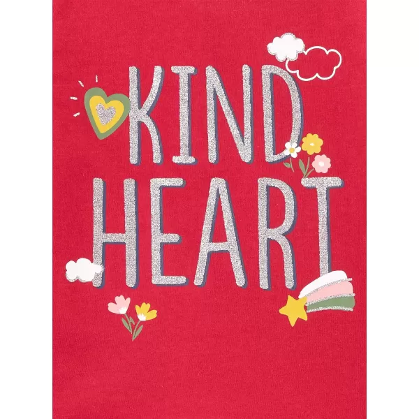 imageSimple Joys by Carters Toddlers and Baby Girls 3Piece Playwear SetDark Grey FloralPink HeartsRed Text Print