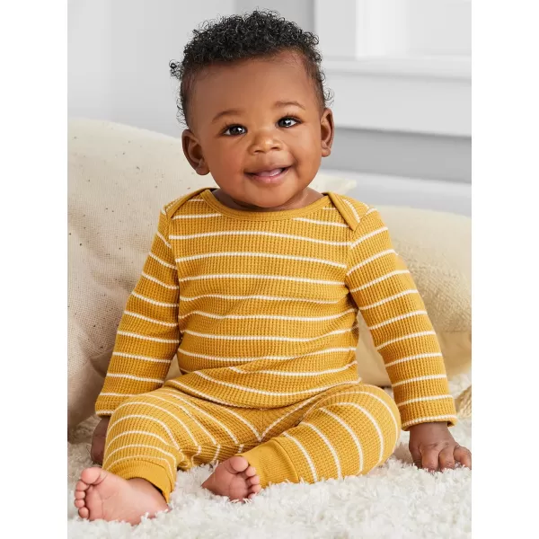 imageSimple Joys by Carters Unisex Babies 4Piece Textured SetGoldBlue