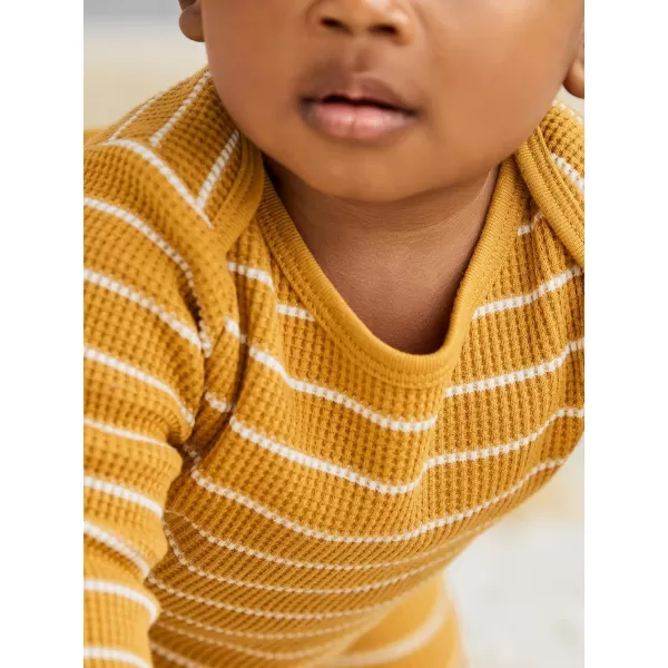 imageSimple Joys by Carters Unisex Babies 4Piece Textured SetGoldBlue