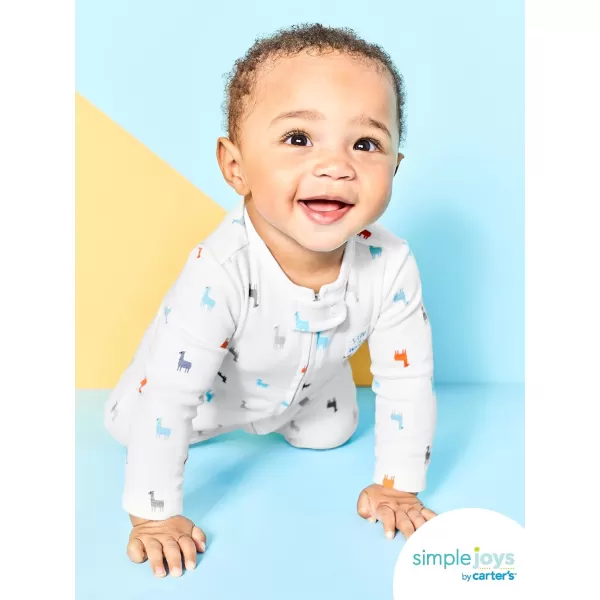imageSimple Joys by Carters Unisex Babies Cotton Footed Sleep and Play Pack of 2 Grey TurtleWhite Llama 03 MonthsSimple Joys by Carters Unisex Babies Cotton Footed Sleep and Play Pack of 2 Grey TurtleWhite Llama 03 Months