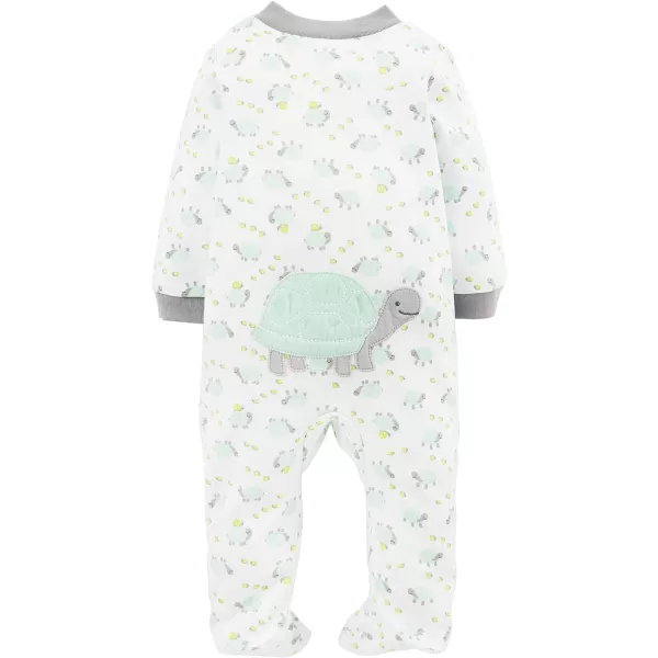 imageSimple Joys by Carters Unisex Babies Cotton Footed Sleep and Play Pack of 2 White TurtleBear 03 MonthsSimple Joys by Carters Unisex Babies Cotton Footed Sleep and Play Pack of 2 White TurtleBear 03 Months