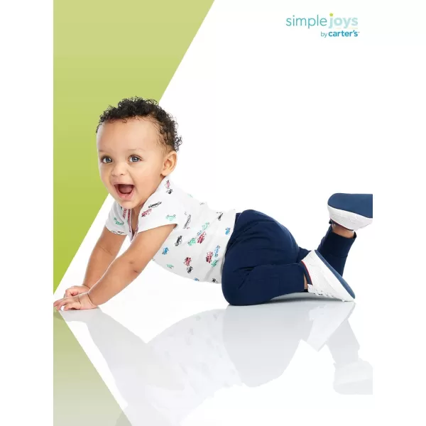imageSimple Joys by Carters Unisex Babies Cotton Pants Pack of 4 BlueGrey HeatherNavyStripe 03 MonthsSimple Joys by Carters Unisex Babies Cotton Pants Pack of 4 BlueGrey HeatherNavyStripe 03 Months