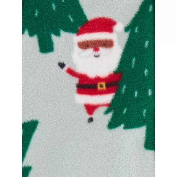 imageSimple Joys by Carters Unisex Babies Holiday Fleece Footed Sleep and Play Pack of 2Grey SantaChristmas Print
