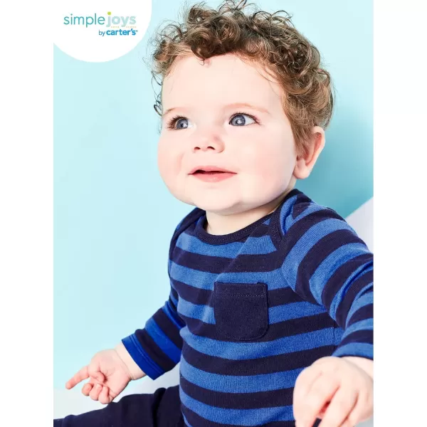 imageSimple Joys by Carters Unisex Babies LongSleeve Thermal Bodysuits Pack of 4 BlueGreyMint GreenStripe 03 MonthsSimple Joys by Carters Unisex Babies LongSleeve Thermal Bodysuits Pack of 4 BlueGreyMint GreenStripe 03 Months
