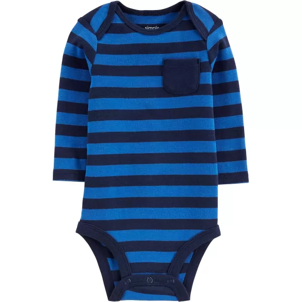 imageSimple Joys by Carters Unisex Babies LongSleeve Thermal Bodysuits Pack of 4 BlueGreyMint GreenStripe 03 MonthsSimple Joys by Carters Unisex Babies LongSleeve Thermal Bodysuits Pack of 4 BlueGreyMint GreenStripe 03 Months