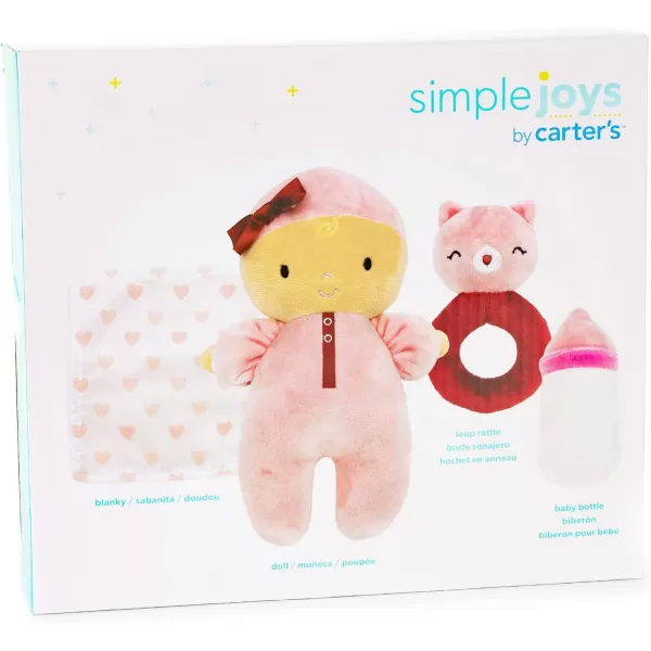 imageSimple Joys by Carters Unisex Babies Plush Playset PinkRed StandardSimple Joys by Carters Unisex Babies Plush Playset PinkRed Standard
