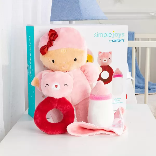 imageSimple Joys by Carters Unisex Babies Plush Playset PinkRed StandardSimple Joys by Carters Unisex Babies Plush Playset PinkRed Standard