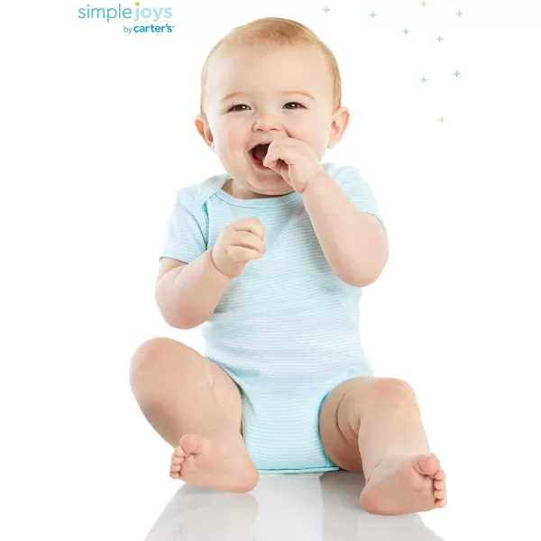 imageSimple Joys by Carters Unisex Babies ShortSleeve Bodysuit Pack of 6 Mini Stripe 03 MonthsSimple Joys by Carters Unisex Babies ShortSleeve Bodysuit Pack of 6 Mini Stripe 03 Months
