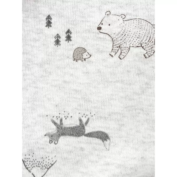 imageSimple Joys by Carters Unisex Babies Textured Bodysuits Pack of 4BrownGrey Forest AnimalsWhiteBear Print