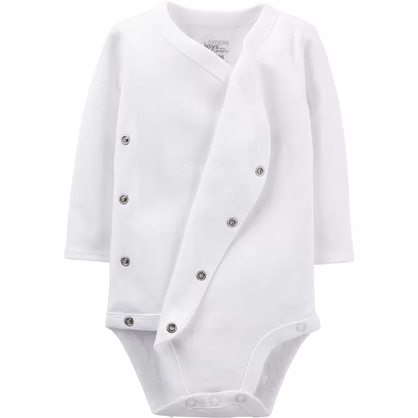 imageSimple Joys by Carters Unisex Babies Textured Bodysuits4 White
