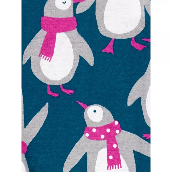 imageSimple Joys by Carters Unisex Babies Toddlers and Kids 3Piece SnugFit Cotton Christmas Pajama Set Pack of 3Navy PenguinPink Dots