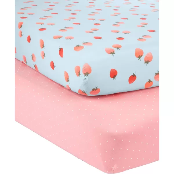 imageSimple Joys by Carters Unisex Kids Cotton Crib Sheets Pack of 2StrawberryDots