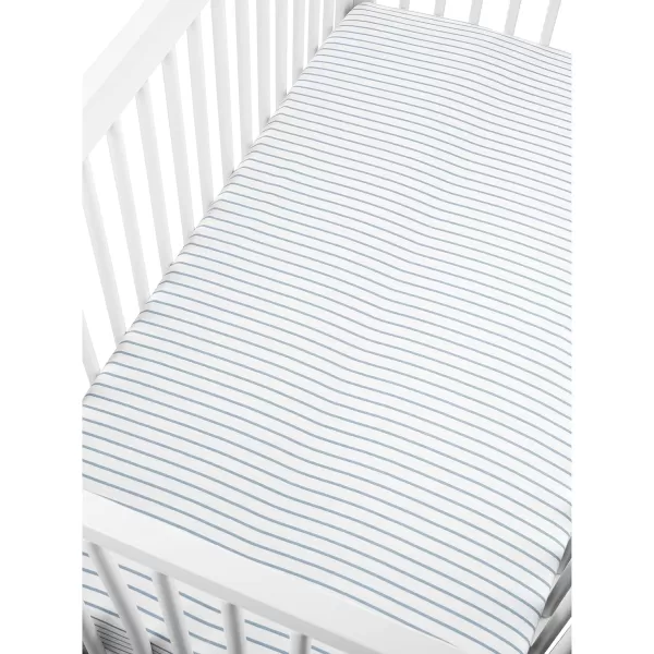 imageSimple Joys by Carters Unisex Kids Cotton Crib Sheets Pack of 2WhalesStripe