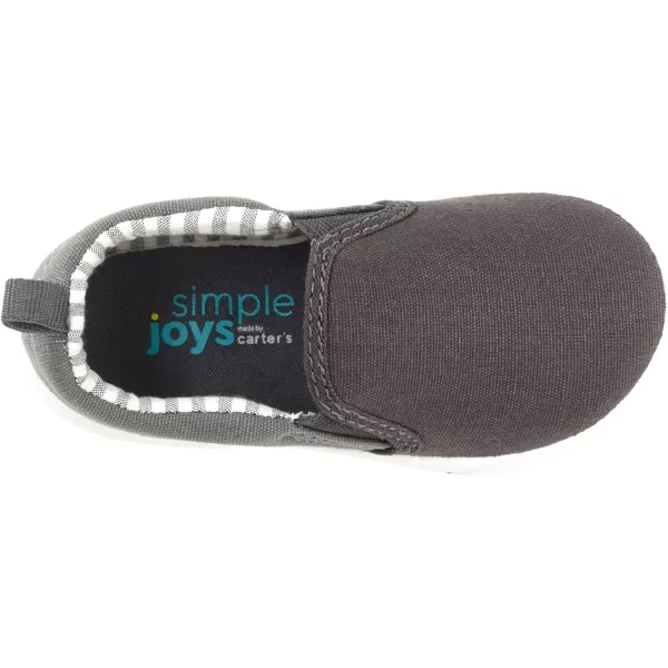 imageSimple Joys by Carters Unisex Kids and Toddlers Casual Slipon Canvas ShoeGrey