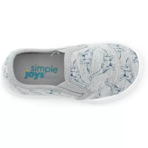 imageSimple Joys by Carters Unisex Kids and Toddlers Casual Slipon Canvas ShoeLight Grey