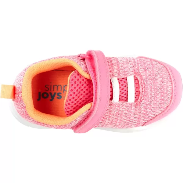 imageSimple Joys by Carters Unisex Kids and Toddlers Jordynn Knitted Athletic SneakerPink