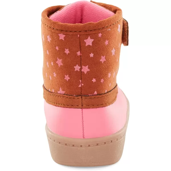 imageSimple Joys by Carters UnisexChild Alexis Outdoor Boot FashionBrown Pink Stars