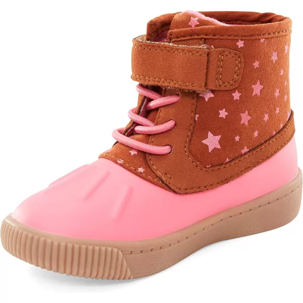 imageSimple Joys by Carters UnisexChild Alexis Outdoor Boot FashionBrown Pink Stars