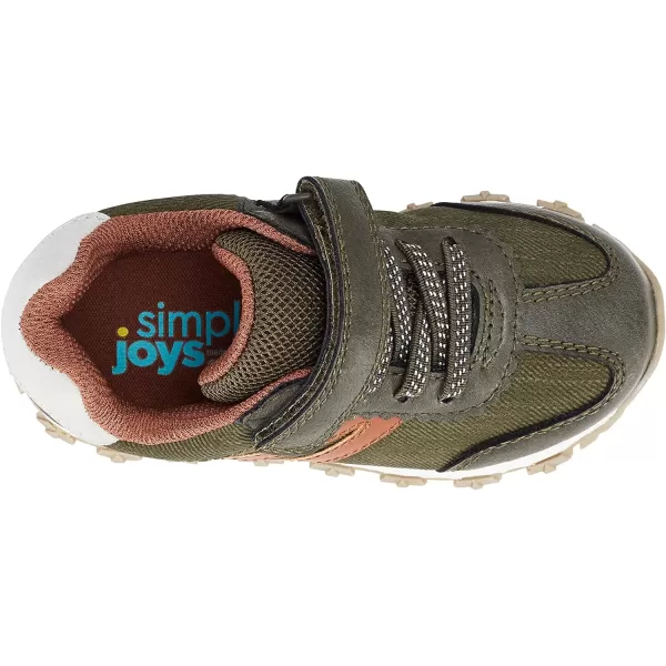 imageSimple Joys by Carters UnisexChild Bailey Athletic Sneaker Running ShoeOlive