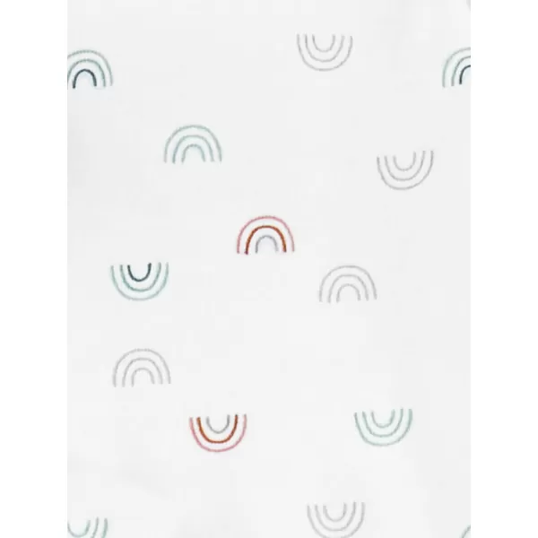 imageSimple Joys by Carters unisexbaby 6pack Shortsleeve BodysuitAnimalRainbowStripeText Print