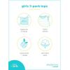imageSimple Joys by Carters Girls ShortSleeve Shirts and Tops Pack of 3Blue StripeWhite FloralYellow