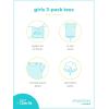 imageSimple Joys by Carters Girls ShortSleeve Shirts and Tops Pack of 3GreyLight OrangeOlive Flowers