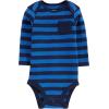 imageSimple Joys by Carters unisexbaby 4pack Longsleeve BodysuitBlueMint GreenGreyRed Stripe