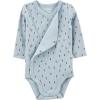 imageSimple Joys by Carters unisexbaby 4pack Side Snap BodysuitBlue FloralBrown Animal PrintLight GreyWhite Dots
